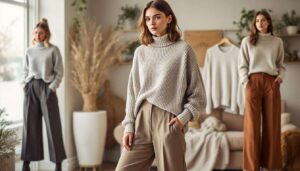 Wide-leg pants: 3 sweaters to add character to your everyday winter looks