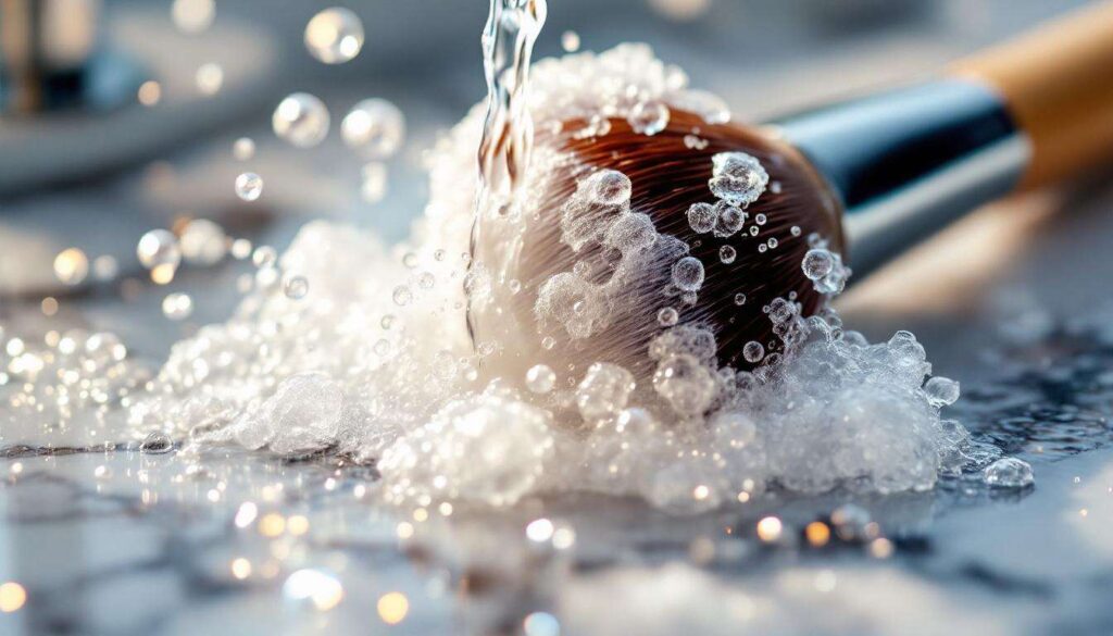 The hot water + dish soap that cleans brushes fast : how it dissolves hairspray