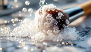 The hot water + dish soap that cleans brushes fast : how it dissolves hairspray